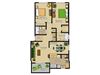 Woodhaven Two Bedroom B2A Floorplan